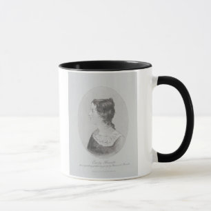 Porträt von Emily Bronte (1818-48) graviert durch Tasse