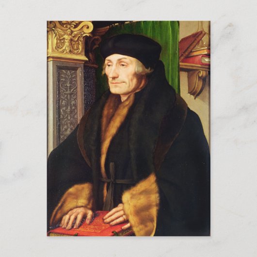 Porträt von Erasmus, 1523 Postkarte (Vorderseite)