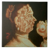 Porträt von Eve (Öl) Fliese (Vorderseite)