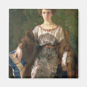 Porträt von Ewfimia Nosova, 1911 Magnet