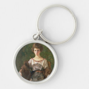 Porträt von Ewfimia Nosova, 1911 Schlüsselanhänger