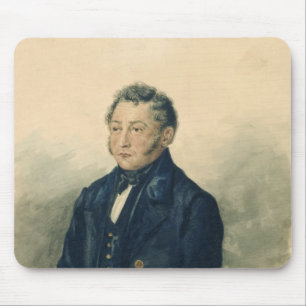Porträt von Faddey Venediktovich Bulgarin, c.1840 Mousepad