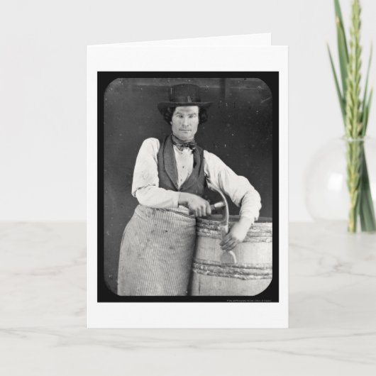 Porträt von FassbinderDaguerreotype 1844 Karte (Vorderseite)