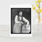 Porträt von FassbinderDaguerreotype 1844 Karte (Gelbe Blume)