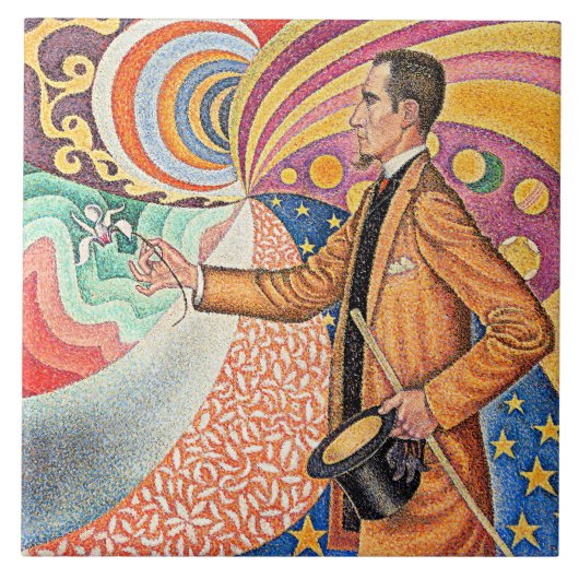 Porträt von Felix Feneon Fliese (Vorderseite)