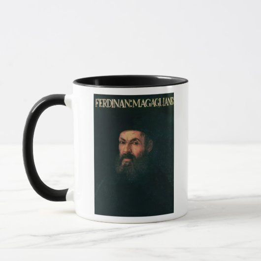 Porträt von Ferdinand Magellan Tasse (Links)