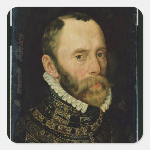 Porträt von Filips van Montmorency Quadratischer Aufkleber