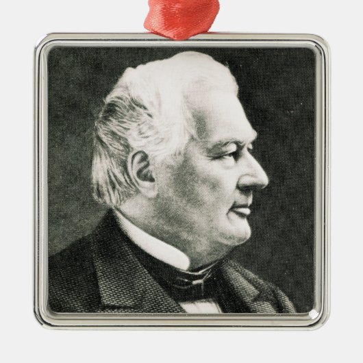 Porträt von Fillmore Millard Ornament Aus Metall (Vorne)