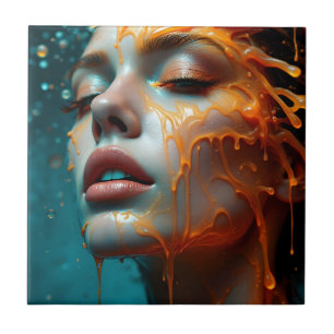 Porträt von Fine Art Fashion Fliese