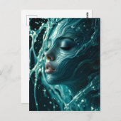 Porträt von Fine Art Fashion Postkarte (Vorne/Hinten)