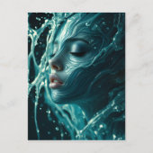 Porträt von Fine Art Fashion Postkarte (Vorderseite)