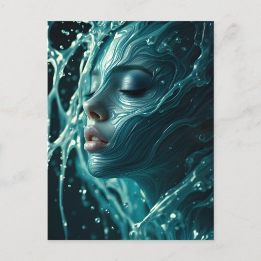 Porträt von Fine Art Fashion Postkarte (Vorderseite)