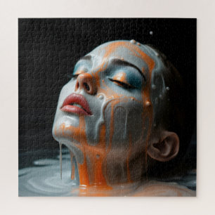 Porträt von Fine Art Fashion Puzzle