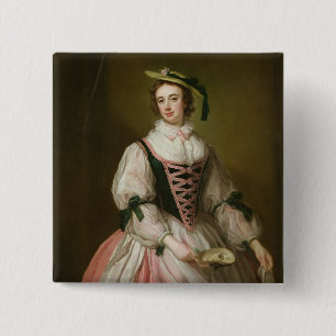 Porträt von Frances Macartney, c.1745 Button