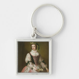 Porträt von Frances Macartney, c.1745 Schlüsselanhänger