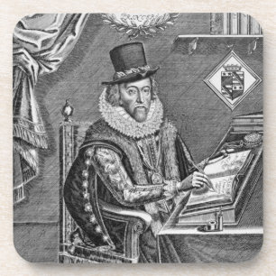 Porträt von Francis Bacon-(1561-1626) Vicomte von Getränkeuntersetzer