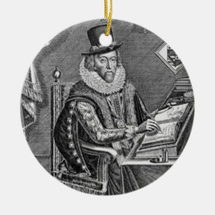 Porträt von Francis Bacon-(1561-1626) Vicomte von Keramikornament