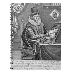 Porträt von Francis Bacon-(1561-1626) Vicomte von Notizblock