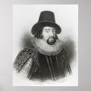 Porträt von Francis Bacon Poster