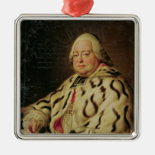 Porträt von Francois-Camille De Lothringen c.1769 Silbernes Ornament