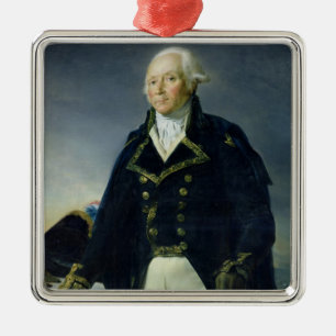 Porträt von Francois-Christophe Kellermann Silbernes Ornament