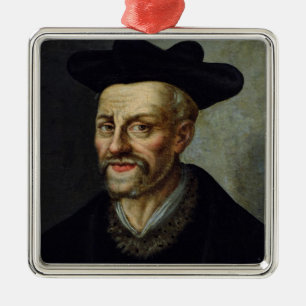 Porträt von Francois Rabelais Ornament Aus Metall