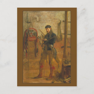 Porträt von Frank Hamilton Cushing von Thomas Eaki Postkarte