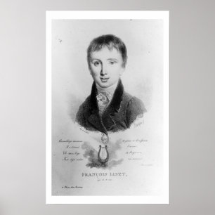Porträt von Franz Liszt (1811-86) alterte 11 Poster