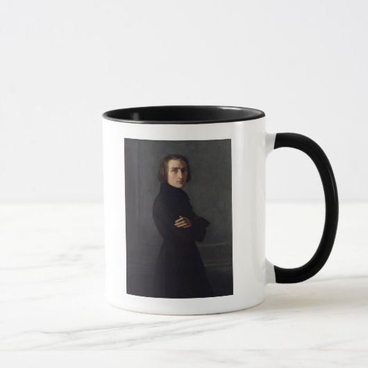Porträt von Franz Liszt 1839 Tasse (Rechts)
