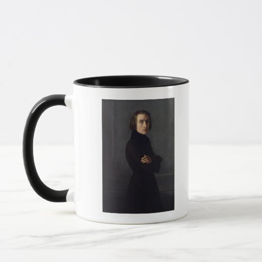 Porträt von Franz Liszt 1839 Tasse (Links)