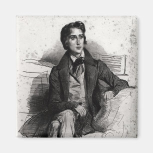 Porträt von Franz Liszt im August 1832 Magnet