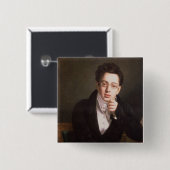 Porträt von Franz Schubert, österreichischer Button (Vorne & Hinten)