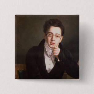 Porträt von Franz Schubert, österreichischer Button