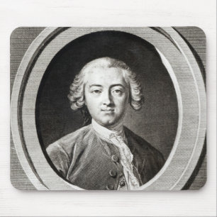 Porträt von Franzosen Claudes Adrien Helvetius Mousepad