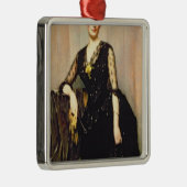 Porträt von Frau Agnes Williamson Silbernes Ornament (Rechts)