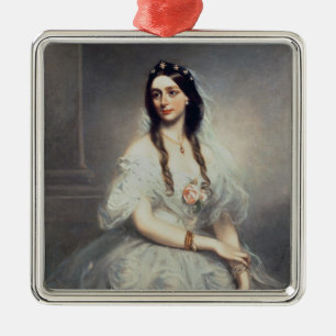 Porträt von Frau C.W.Stoughton (d.1907), Drei-Qua Ornament Aus Metall