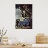 Porträt von Frau Oswald von Johann Zoffany Poster (Küche)