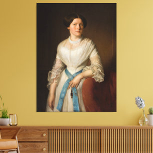 Porträt von Fräulein Pisarzowska Leinwanddruck