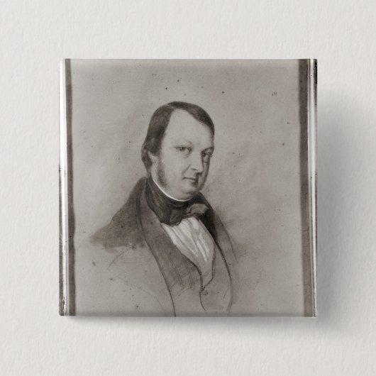 Porträt von Frederic Chopin Button (Vorderseite)