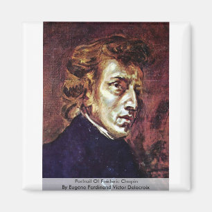 Porträt von Frédéric Chopin Magnet