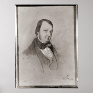 Porträt von Frederic Chopin Poster