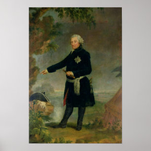 Porträt von Frederick II das große, 1772 Poster