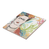 Porträt von Frida Kahlo Fliese (Seite)
