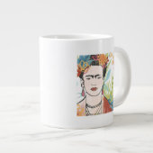 Porträt von Frida Kahlo Jumbo-Tasse (Vorderseite Rechts)