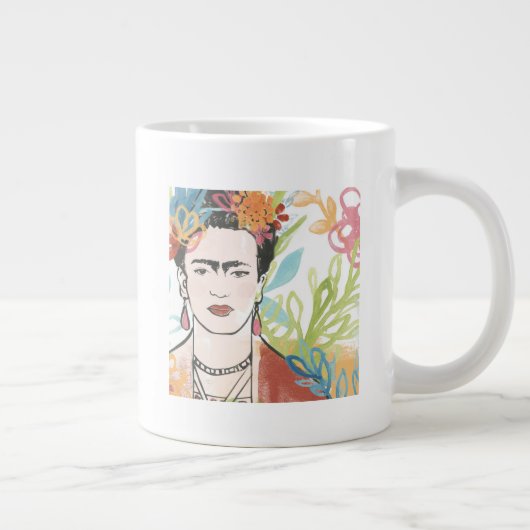 Porträt von Frida Kahlo Jumbo-Tasse (Rechts)
