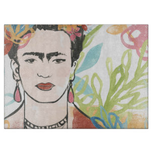 Porträt von Frida Kahlo Schneidebrett