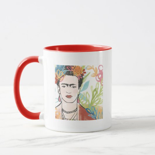 Porträt von Frida Kahlo Tasse (Links)