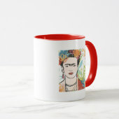 Porträt von Frida Kahlo Tasse (VorderseiteRechts)