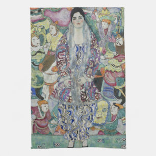 Porträt von Friederike Maria Beer von Gustav Klimt Geschirrtuch