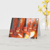 Porträt von fünf Violinen Karte (Gelbe Blume)